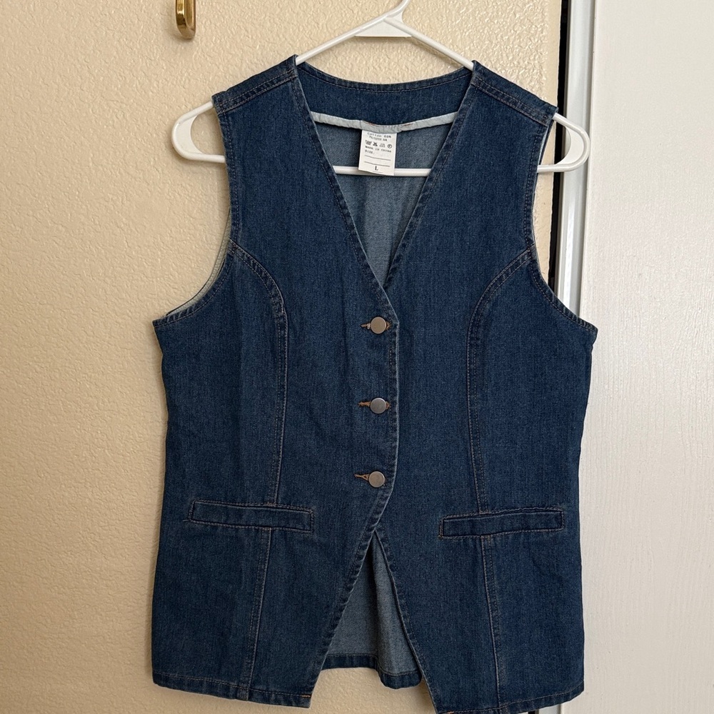 Boutine LA Dark Blue Denim Vest